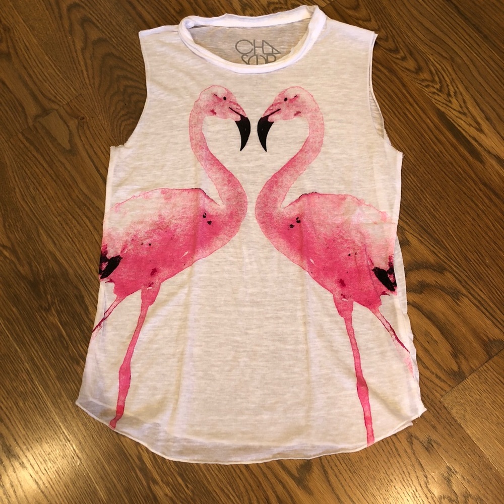 Chaser girls flamingo sleeveless t-shirt 💗